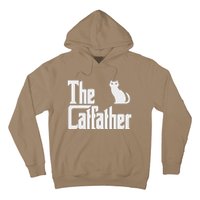 Funny The Catfather Fathers Day Cat Dad Pet Owner Gift Hoodie