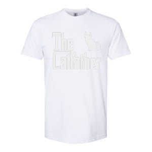 Funny The Catfather Fathers Day Cat Dad Pet Owner Gift Softstyle CVC T-Shirt