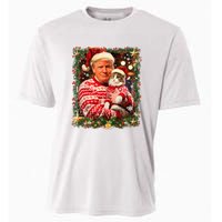 Funny Trump Christmas Sweater For Cat Lovers Ugly Xmas Sweatshirt Cooling Performance Crew T-Shirt