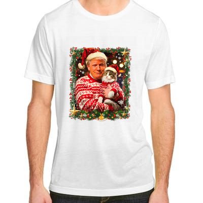 Funny Trump Christmas Sweater For Cat Lovers Ugly Xmas Sweatshirt Adult ChromaSoft Performance T-Shirt