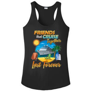 Friends That Cruise Together Last Forever Ladies PosiCharge Competitor Racerback Tank