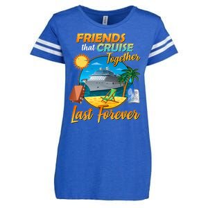 Friends That Cruise Together Last Forever Enza Ladies Jersey Football T-Shirt