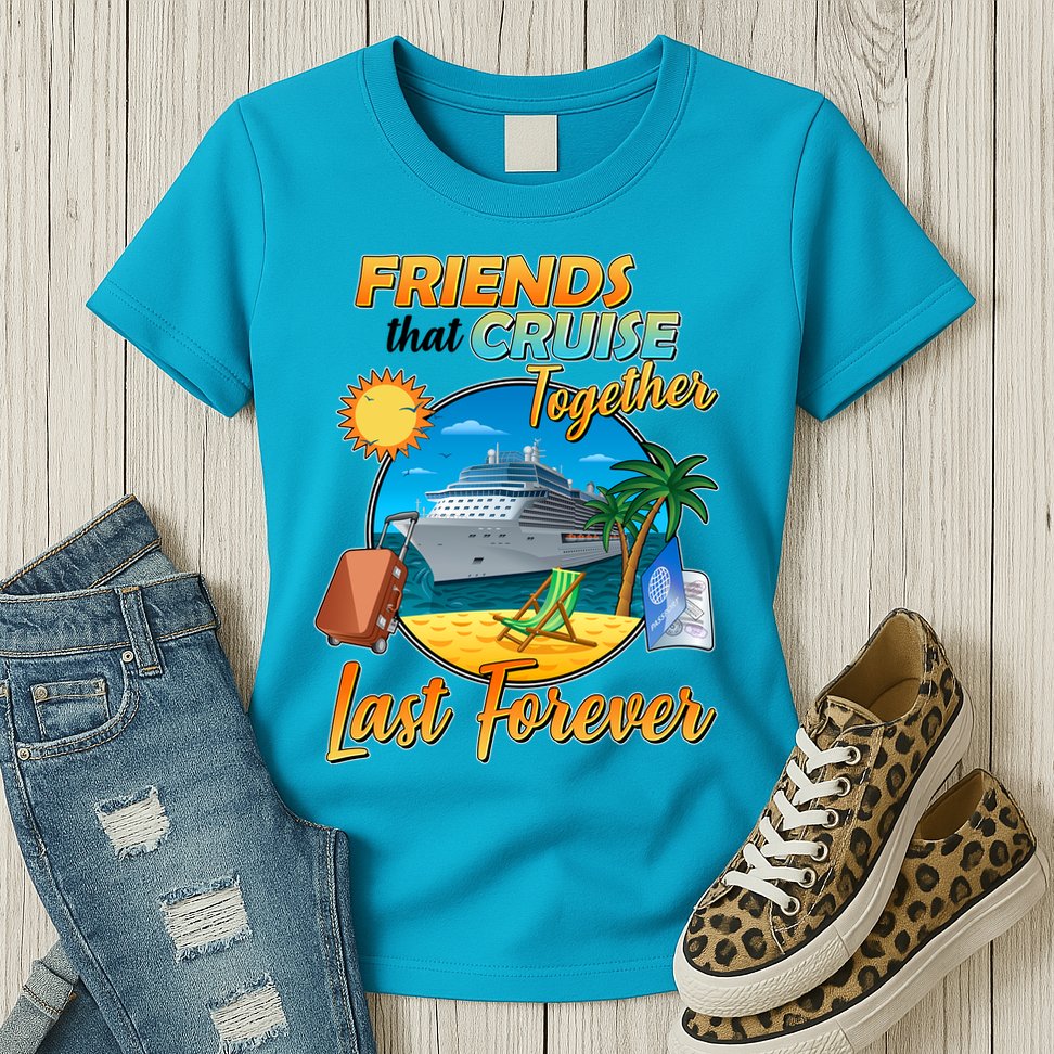 Friends That Cruise Together Last Forever Womens T-Shirt