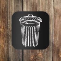 Fun Trash Can Meaningful Gift Garbage Day Coaster