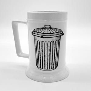 Fun Trash Can Meaningful Gift Garbage Day Beer Stein