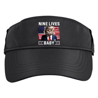Funny Trump Cat 9 Lives Baby Nine Lives Cat Adult Drive Performance Visor