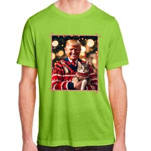 Funny Trump Christmas Sweater For Cat Lovers Adult ChromaSoft Performance T-Shirt