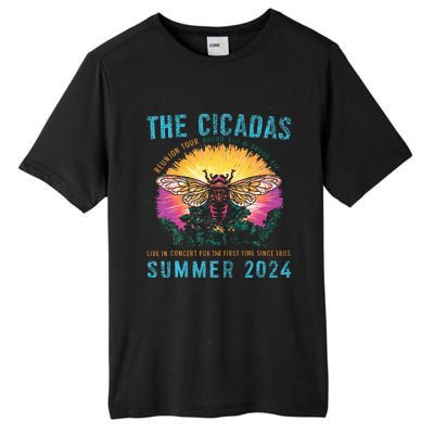 Funny The Cicadas Reunion Summer 2024 Tall Fusion ChromaSoft Performance T-Shirt