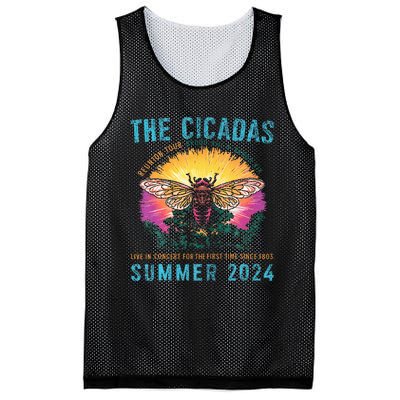 Funny The Cicadas Reunion Summer 2024 Mesh Reversible Basketball Jersey Tank