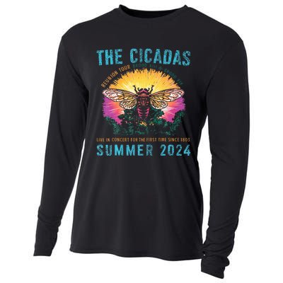 Funny The Cicadas Reunion Summer 2024 Cooling Performance Long Sleeve Crew