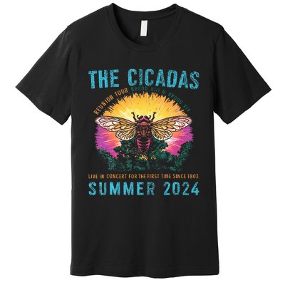 Funny The Cicadas Reunion Summer 2024 Premium T-Shirt