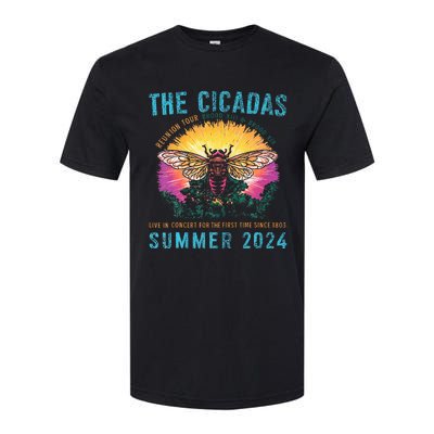 Funny The Cicadas Reunion Summer 2024 Softstyle CVC T-Shirt