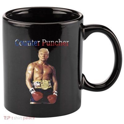 Funny Trump Counter Puncher Gorgeous Chest Trump Rocky Meme Gift 11oz C Handle Ceramic Mug