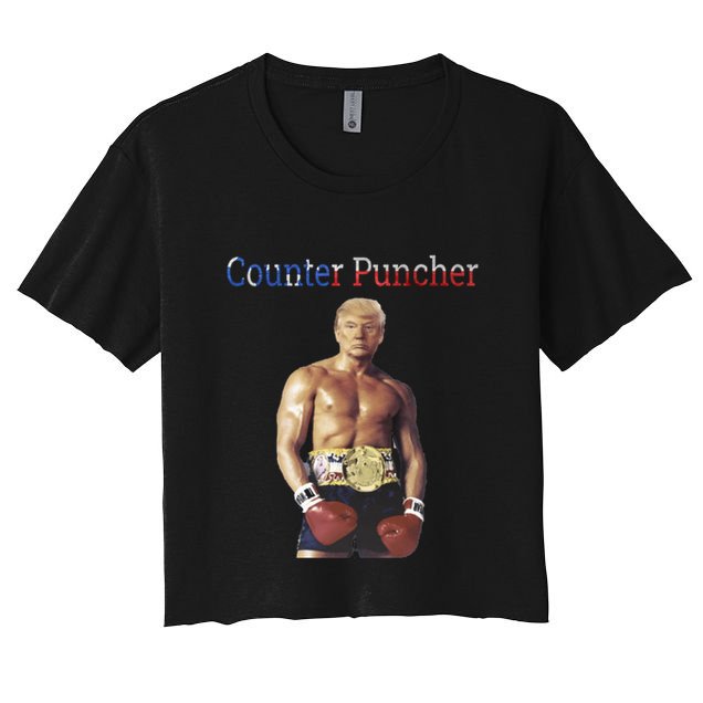 Funny Trump Counter Puncher Gorgeous Chest Trump Rocky Meme Gift Crop Top