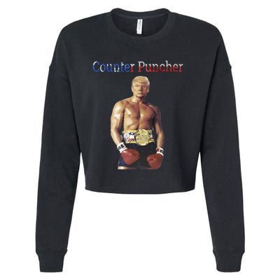 Funny Trump Counter Puncher Gorgeous Chest Trump Rocky Meme Gift Cropped Pullover Crew