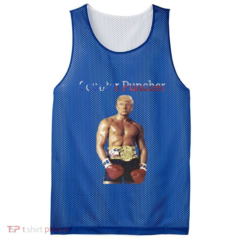Funny Trump Counter Puncher Gorgeous Chest Trump Rocky Meme Gift Mesh Reversible Basketball Jersey Tank