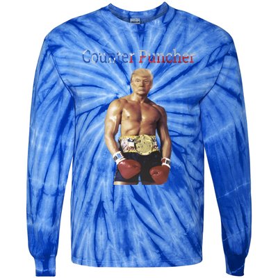 Funny Trump Counter Puncher Gorgeous Chest Trump Rocky Meme Gift Tie-Dye Long Sleeve Shirt