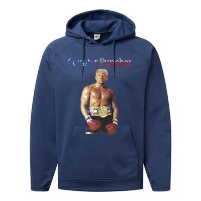 Funny Trump Counter Puncher Gorgeous Chest Trump Rocky Meme Gift Performance Fleece Hoodie