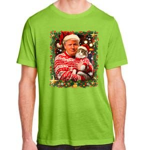 Funny Trump Christmas Sweater For Cat Lovers Adult ChromaSoft Performance T-Shirt