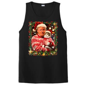 Funny Trump Christmas Sweater For Cat Lovers PosiCharge Competitor Tank