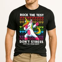 Funny Test Day Rock The Test Dabbing Unicorn Performance Shirt