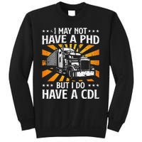 Funny Trucker Design For Wo CDL Truck Driver Trucking Sweatshirt