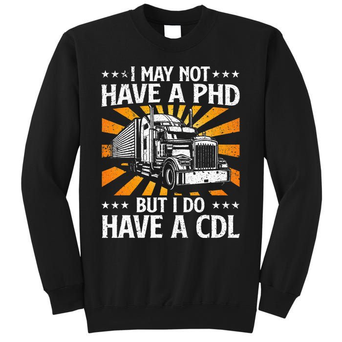 Funny Trucker Design For Wo CDL Truck Driver Trucking Sweatshirt