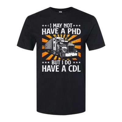 Funny Trucker Design For Wo CDL Truck Driver Trucking Softstyle CVC T-Shirt