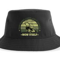 Funny This Dang Lawn Aint Gonna Mow Itself Grass Cutting Sustainable Bucket Hat