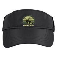 Funny This Dang Lawn Aint Gonna Mow Itself Grass Cutting Adult Drive Performance Visor