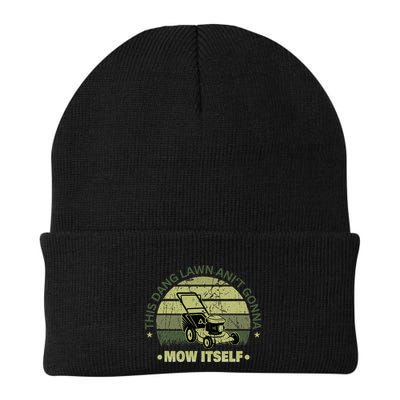 Funny This Dang Lawn Aint Gonna Mow Itself Grass Cutting Beanie