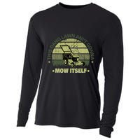 Funny This Dang Lawn Aint Gonna Mow Itself Grass Cutting Cooling Performance Long Sleeve Crew