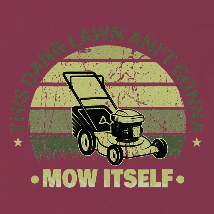 Funny This Dang Lawn Aint Gonna Mow Itself Grass Cutting 16oz Travel Tumbler