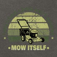 Funny This Dang Lawn Aint Gonna Mow Itself Grass Cutting Cotton Canvas Backpack
