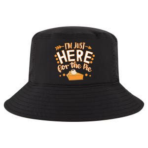 Fun Thanksgiving Design Im Just Here For The Pie Cool Comfort Performance Bucket Hat