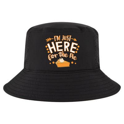 Fun Thanksgiving Design Im Just Here For The Pie Cool Comfort Performance Bucket Hat