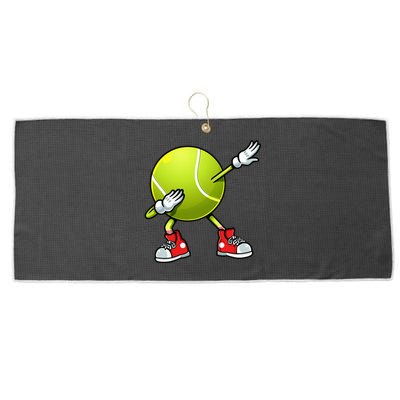 Funny Tennis Dab Ball Player Racket Sports Fan Dabbing Large Microfiber Waffle Golf Towel