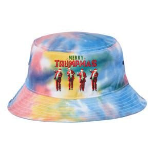 Funny Trump Dance Santa Claus Merry Trumpmas Christmas Tie Dye Newport Bucket Hat