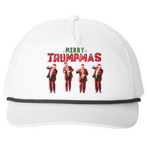 Funny Trump Dance Santa Claus Merry Trumpmas Christmas Snapback Five-Panel Rope Hat