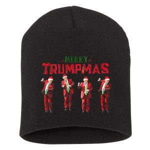 Funny Trump Dance Santa Claus Merry Trumpmas Christmas Short Acrylic Beanie