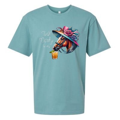 Funny Talk Derby To Me Racing Horse Sueded Cloud Jersey T-Shirt