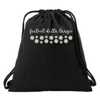 Foxtrot Tango Delta Groovy Retro Funny Drawstring Bag