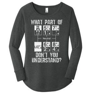 Funny Truck Driver Gift 18 Speed What Don't You Understand Women's Perfect Tri Tunic Long Sleeve Shirt