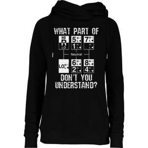 Funny Truck Driver Gift 18 Speed What Don't You Understand Womens Funnel Neck Pullover Hood