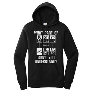 Funny Truck Driver Gift 18 Speed What Don't You Understand Women's Pullover Hoodie