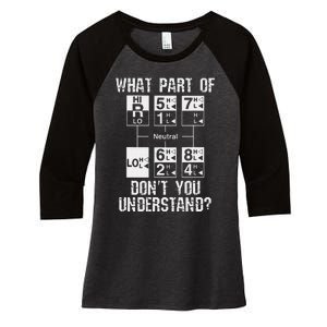 Funny Truck Driver Gift 18 Speed What Don't You Understand Women's Tri-Blend 3/4-Sleeve Raglan Shirt