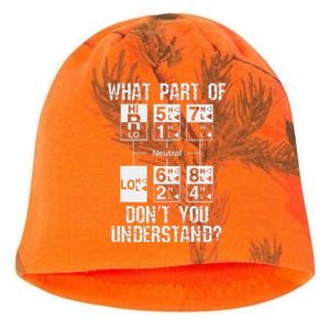 Funny Truck Driver Gift 18 Speed What Don't You Understand Kati - Camo Knit Beanie