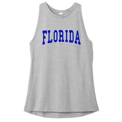 Florida Throwback Design Classic Ladies PosiCharge Tri-Blend Wicking Tank