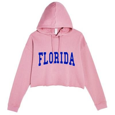 Florida Throwback Design Classic Crop Fleece Hoodie