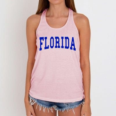 Florida Throwback Design Classic Women's Knotted Racerback Tank